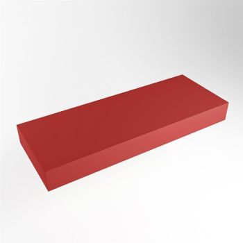 aufsatzplatte l freih&auml;ngend solid surface 110 cm rot...