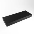 aufsatzplatte l freihängend solid surface 110 cm schwarz m49851ub