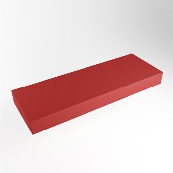 aufsatzplatte l freihängend solid surface 120 cm rot...