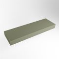 aufsatzplatte l freihängend solid surface 130 cm army grün m49853ar