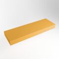 aufsatzplatte l freihängend solid surface 130 cm gelb m49853ch