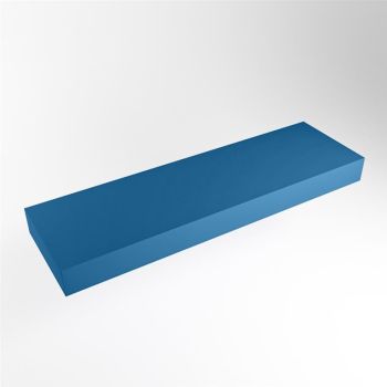 aufsatzplatte l freihängend solid surface 140 cm blau m49854je