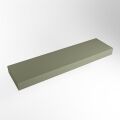 aufsatzplatte l freihängend solid surface 160 cm army grün m49856ar