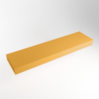 aufsatzplatte l freihängend solid surface 160 cm gelb m49856ch