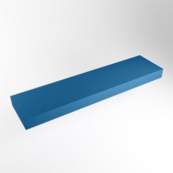 aufsatzplatte l freihängend solid surface 170 cm blau m49857je