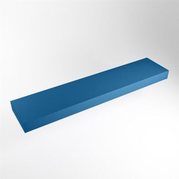 aufsatzplatte l freihängend solid surface 190 cm blau m49859je