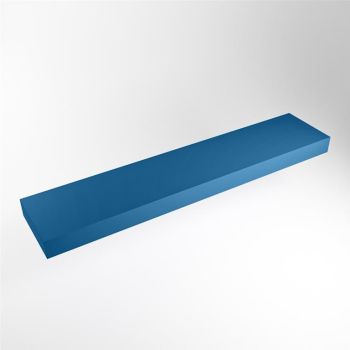 aufsatzplatte l freihängend solid surface 200 cm blau m49860je