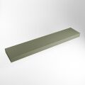 aufsatzplatte l freihängend solid surface 210 cm army grün m49861ar