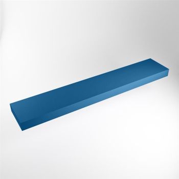 aufsatzplatte l freihängend solid surface 230 cm blau m49863je