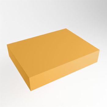 aufsatzplatte xl freihängend Solid Surface 60 cm gelb m49864ch