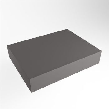 aufsatzplatte xl freihängend Solid Surface 60 cm dunkelgrau m49864dg