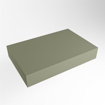 aufsatzplatte xl freihängend Solid Surface 70 cm army grün m49865ar