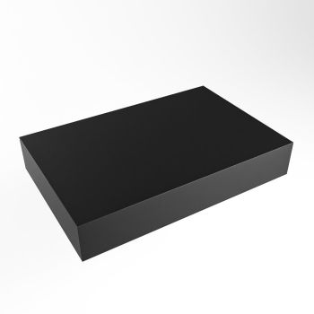 aufsatzplatte xl freihängend Solid Surface 70 cm schwarz m49865ub