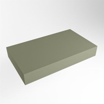aufsatzplatte xl freihängend Solid Surface 80 cm army grün m49866ar