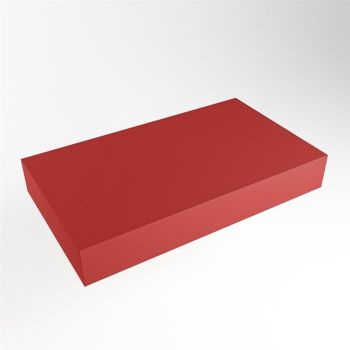 aufsatzplatte xl freih&auml;ngend Solid Surface 80 cm rot...