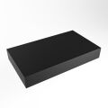 aufsatzplatte xl freihängend Solid Surface 80 cm schwarz m49866ub