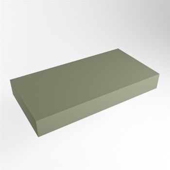 aufsatzplatte xl freihängend Solid Surface 90 cm army grün m49867ar