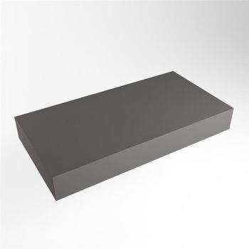 aufsatzplatte xl freihängend Solid Surface 90 cm dunkelgrau m49867dg
