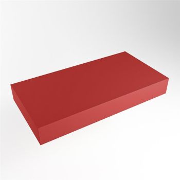 aufsatzplatte xl freih&auml;ngend Solid Surface 90 cm rot...