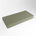 aufsatzplatte xl freihängend Solid Surface 100 cm army grün m49868ar