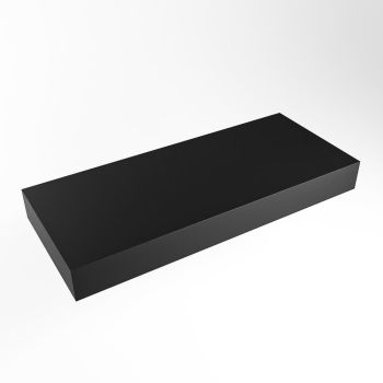 aufsatzplatte xl freihängend Solid Surface 110 cm schwarz m49869ub