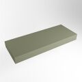aufsatzplatte xl freihängend Solid Surface 120 cm army grün m49870ar