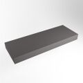 aufsatzplatte xl freihängend Solid Surface 130 cm dunkelgrau m49871dg