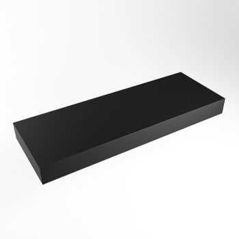 aufsatzplatte xl freihängend Solid Surface 130 cm schwarz m49871ub