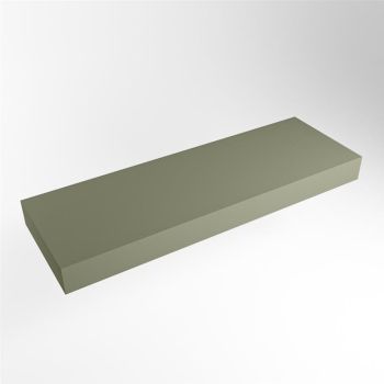 aufsatzplatte xl freihängend Solid Surface 140 cm army grün m49872ar