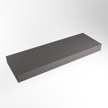 aufsatzplatte xl freihängend Solid Surface 140 cm dunkelgrau m49872dg