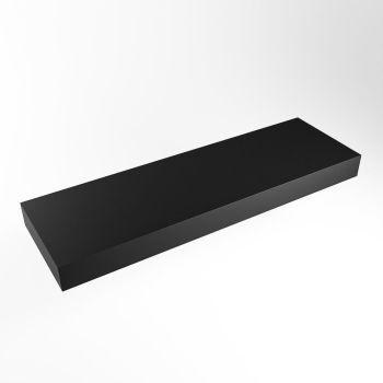 aufsatzplatte xl freihängend Solid Surface 150 cm schwarz m49873ub