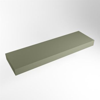 aufsatzplatte xl freihängend Solid Surface 160 cm army grün m49874ar