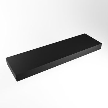 aufsatzplatte xl freihängend Solid Surface 160 cm schwarz m49874ub