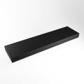 aufsatzplatte xl freihängend Solid Surface 180 cm schwarz m49876ub