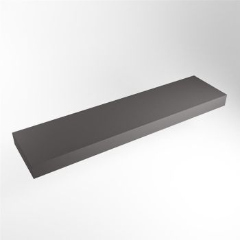 aufsatzplatte xl freihängend Solid Surface 190 cm dunkelgrau m49877dg