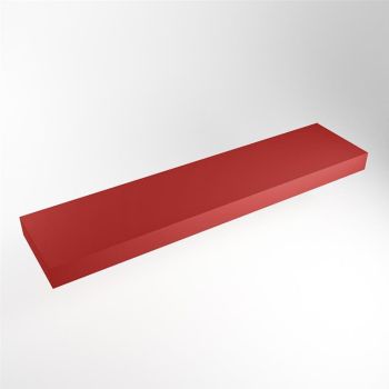aufsatzplatte xl freihängend Solid Surface 200 cm rot m49878fi