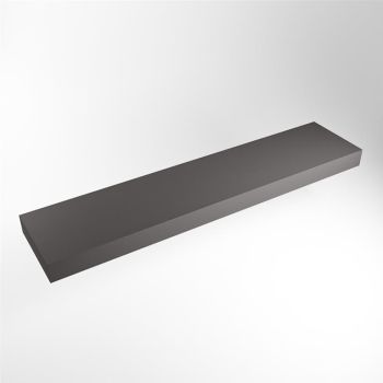 aufsatzplatte xl freihängend Solid Surface 210 cm dunkelgrau m49879dg
