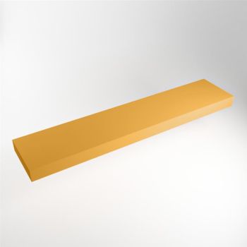 aufsatzplatte xl freihängend Solid Surface 220 cm gelb m49880ch