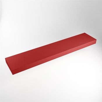aufsatzplatte xl freihängend Solid Surface 230 cm rot m49881fi
