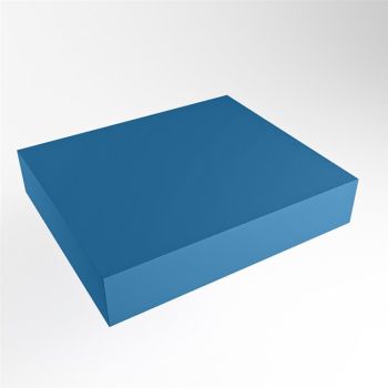 aufsatzplatte xxl freihängend Solid Surface 60 cm blau m49882je