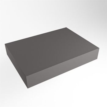 aufsatzplatte xxl freihängend Solid Surface 70 cm dunkelgrau m49883dg