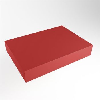 aufsatzplatte xxl freihängend Solid Surface 70 cm rot m49883fi