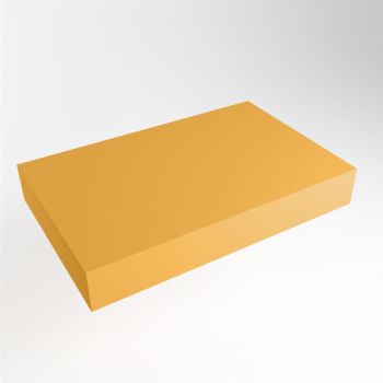 aufsatzplatte xxl freihängend Solid Surface 80 cm gelb m49884ch