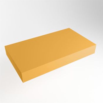 aufsatzplatte xxl freihängend Solid Surface 90 cm gelb m49885ch