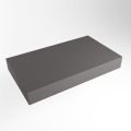 aufsatzplatte xxl freihängend Solid Surface 90 cm dunkelgrau m49885dg