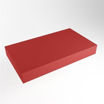 aufsatzplatte xxl freihängend Solid Surface 90 cm rot m49885fi