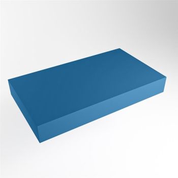aufsatzplatte xxl freihängend Solid Surface 90 cm blau m49885je