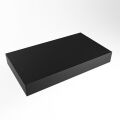 aufsatzplatte xxl freihängend Solid Surface 90 cm schwarz m49885ub