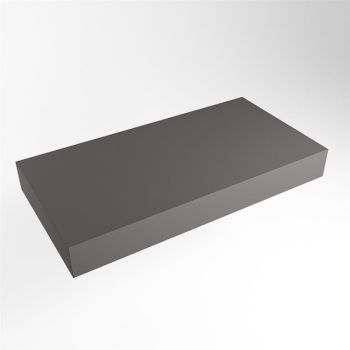 aufsatzplatte xxl freihängend Solid Surface 100 cm dunkelgrau m49886dg