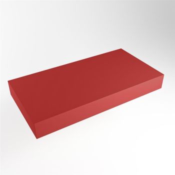 aufsatzplatte xxl freihängend Solid Surface 100 cm rot m49886fi
